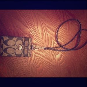 Coach ID lanyard